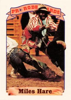 1991 Rodeo America Set A #18 Miles Hare Front